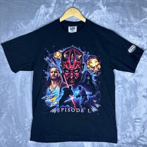 VTG 90s Star Wars Episode 1 Phantom Menace Darth Maul Lee T Shirt Rare! M 1999